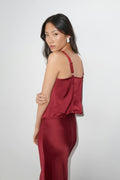 Satin singlet - Noir