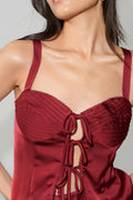 Satin singlet - Noir