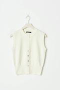 Knitted vest - Chestnut