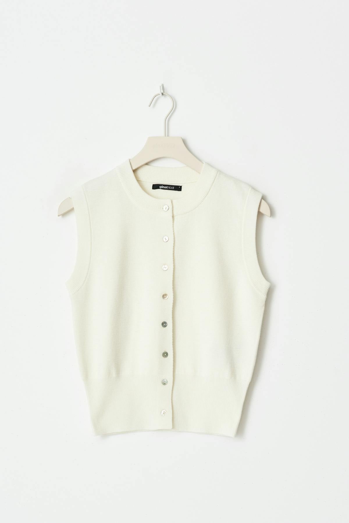 Knitted vest - Chestnut
