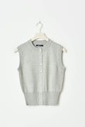 Knitted vest - Gardenia