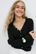 Loose knitted cardigan - Mid grey mel