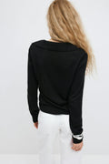Loose knitted cardigan - Noir