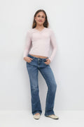 Y lace top - Ballet slipper