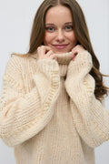 Y stitch sweater - Creme