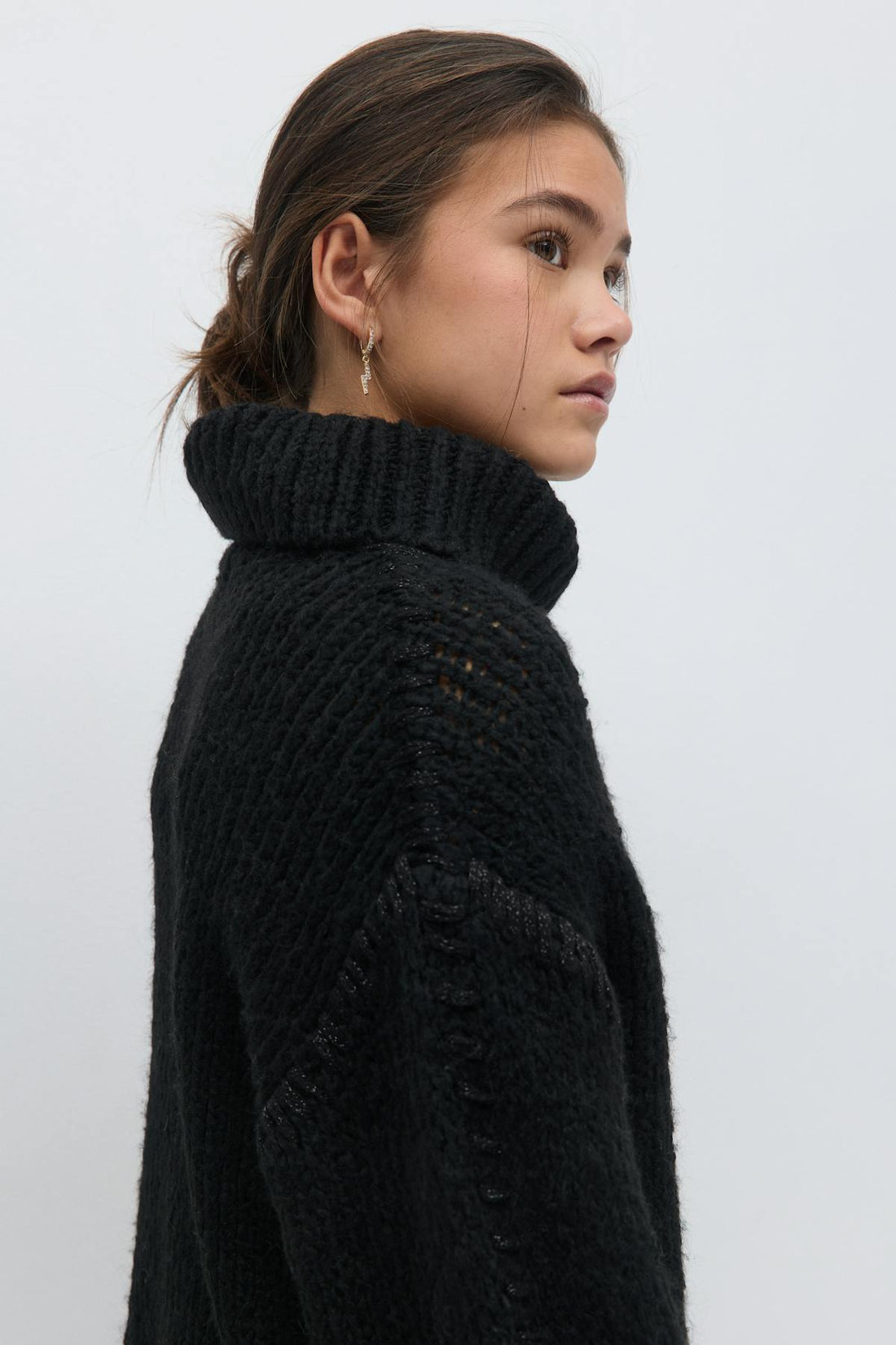 Y stitch sweater - Noir