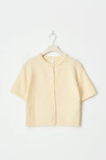 Y knitted cardigan - Vanilla