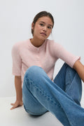 Y knitted cardigan - Primrose pink