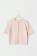 Y knitted cardigan - Primrose pink