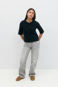 Y knitted cardigan - Navy blazer