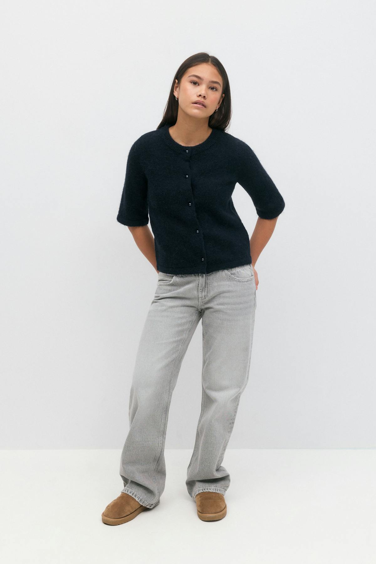 Y knitted cardigan - Navy blazer