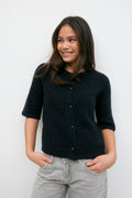 Y knitted cardigan - Navy blazer