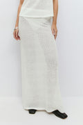 crochet skirt - Blanc cassé