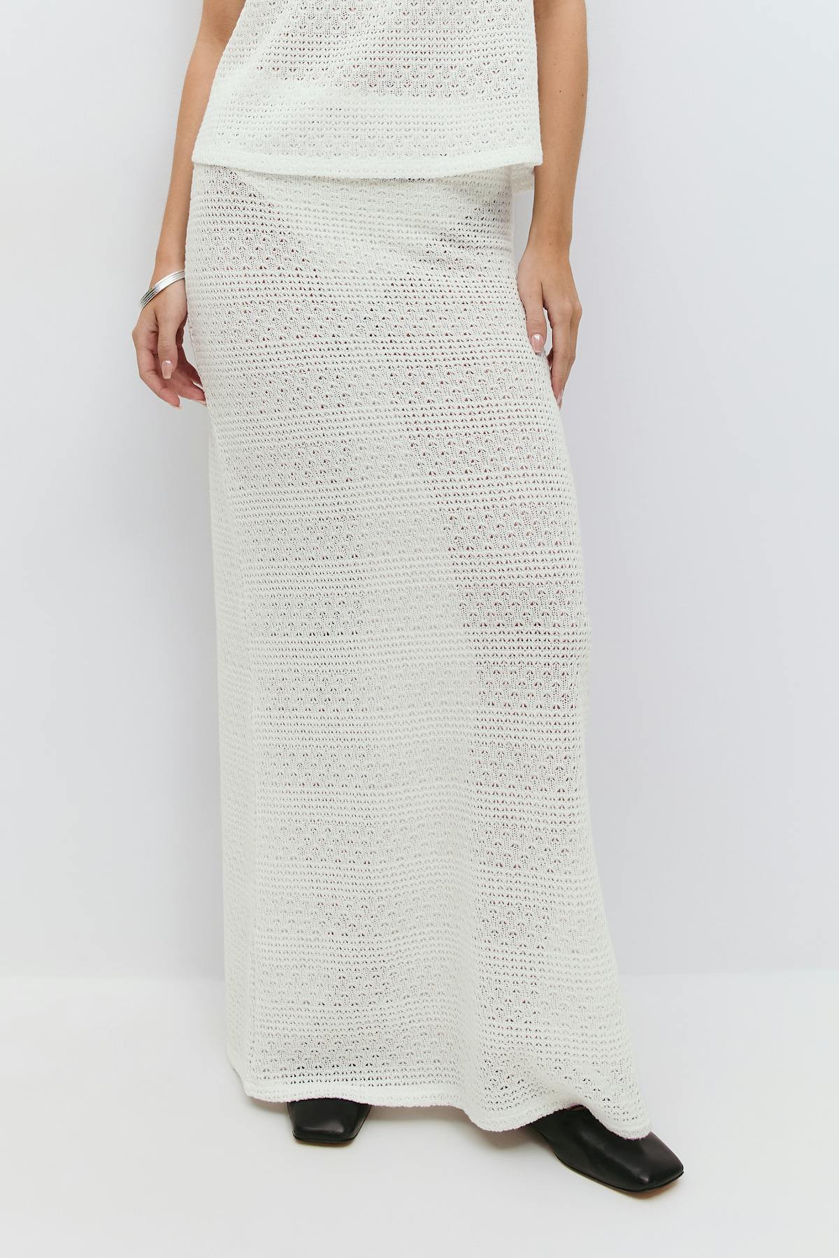 crochet skirt - Blanc cassé