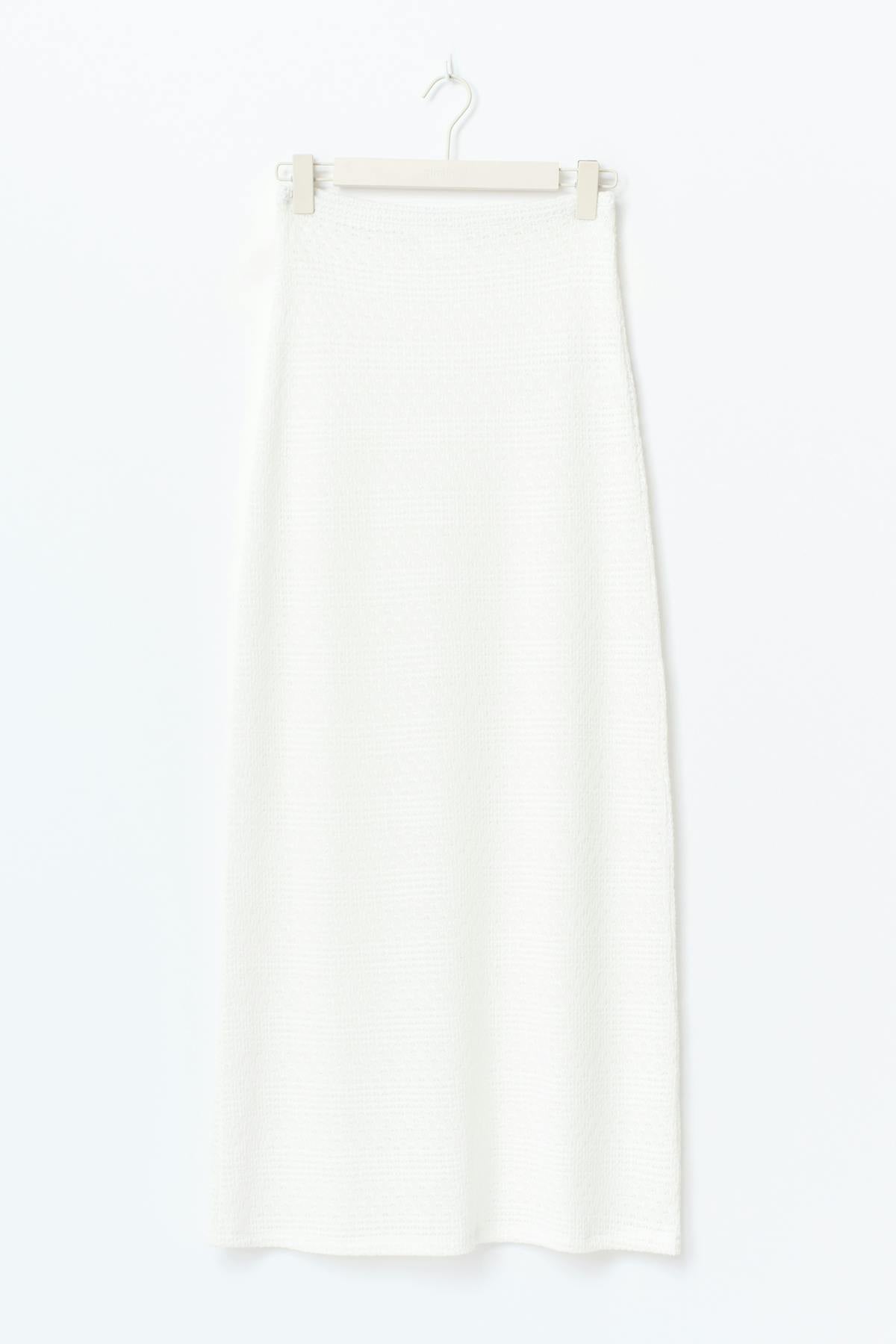 crochet skirt - Blanc cassé