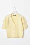 Knitted cardigan - Grey melange