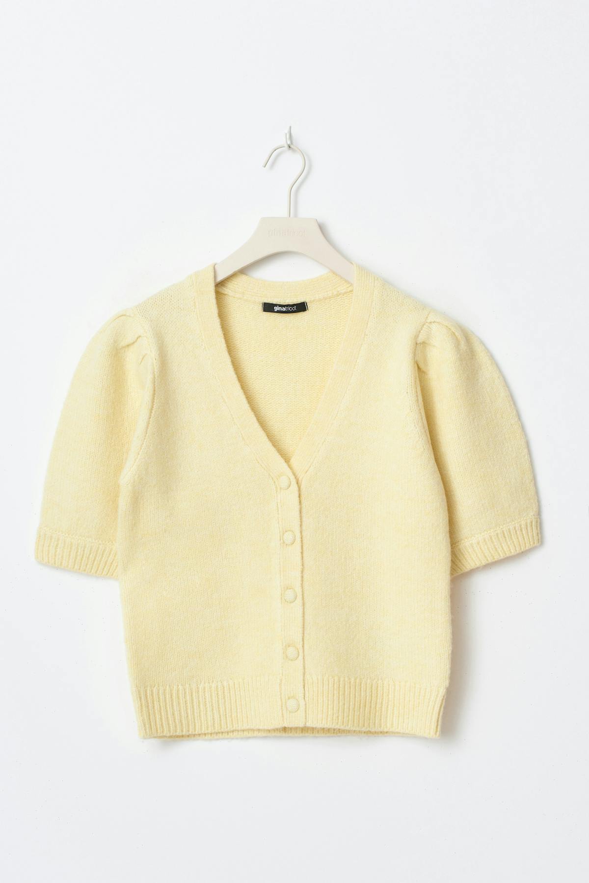 Knitted cardigan - Grey melange