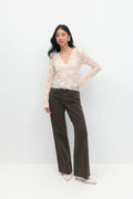 Lace top - Bordeaux