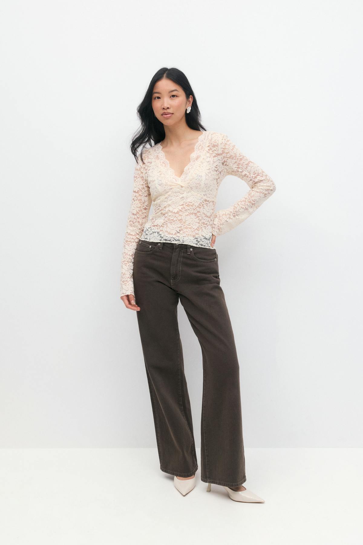 Lace top - Bordeaux