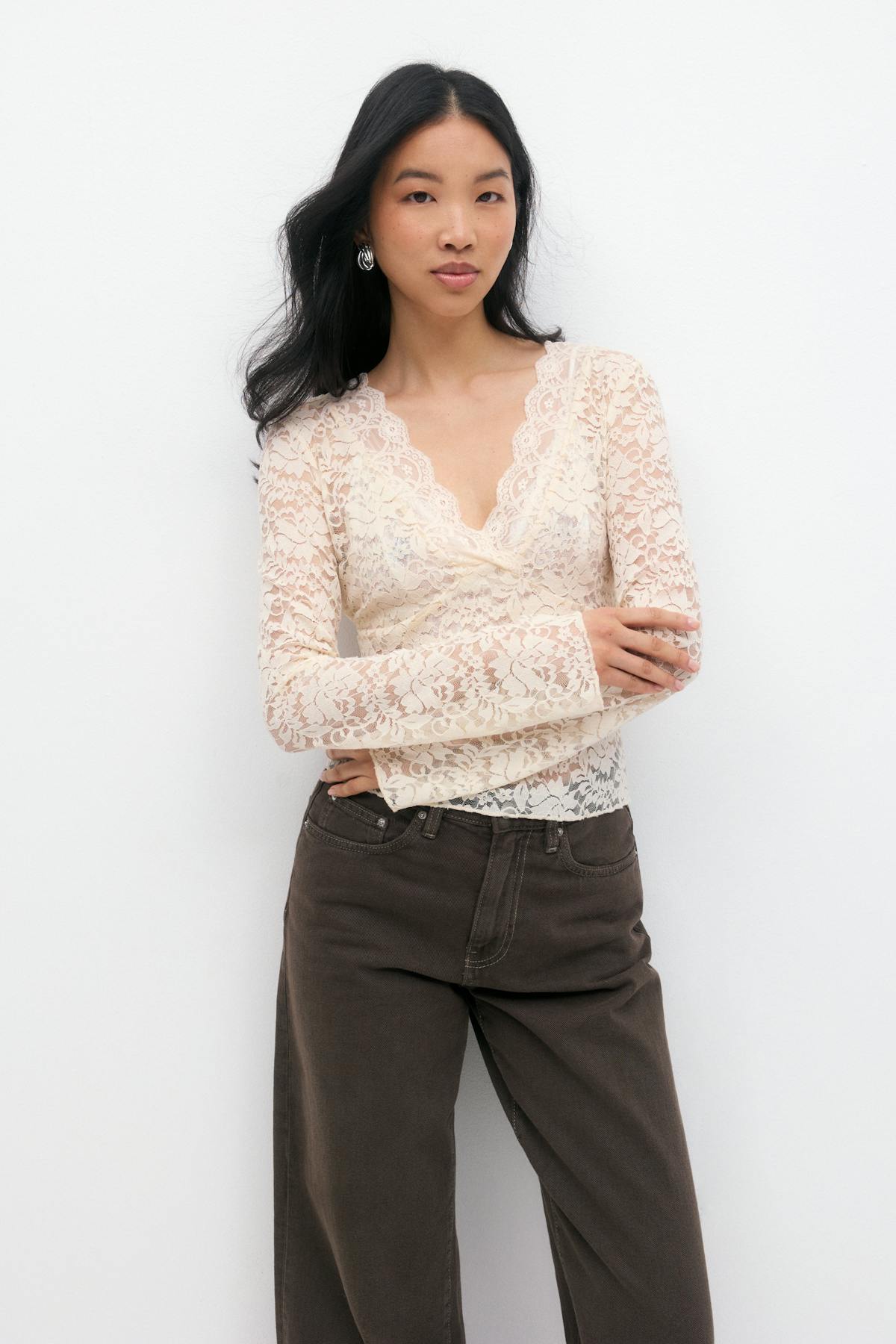Lace top - Bordeaux