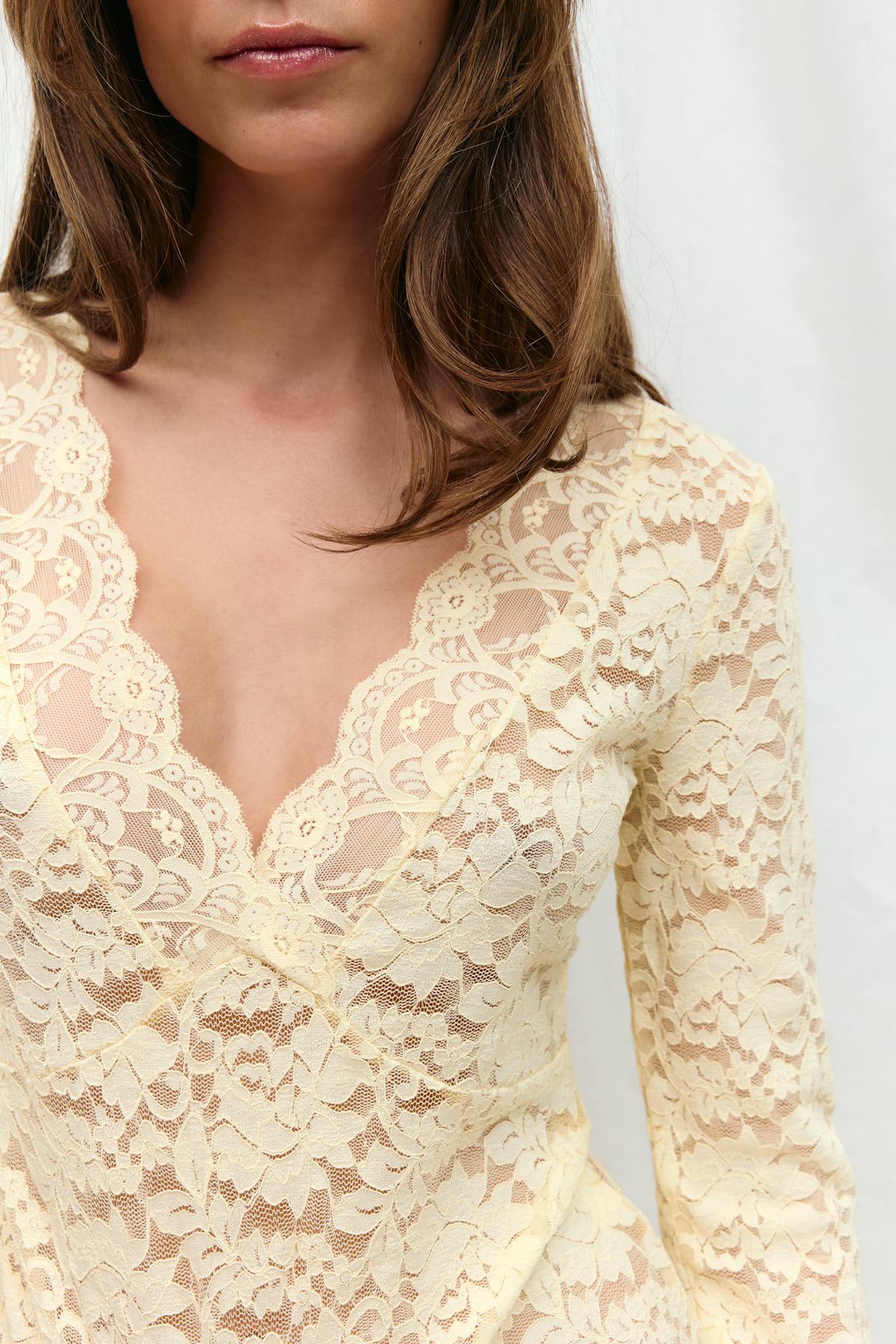 Lace top - Haute red