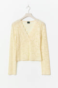 Lace top - Jaune clair