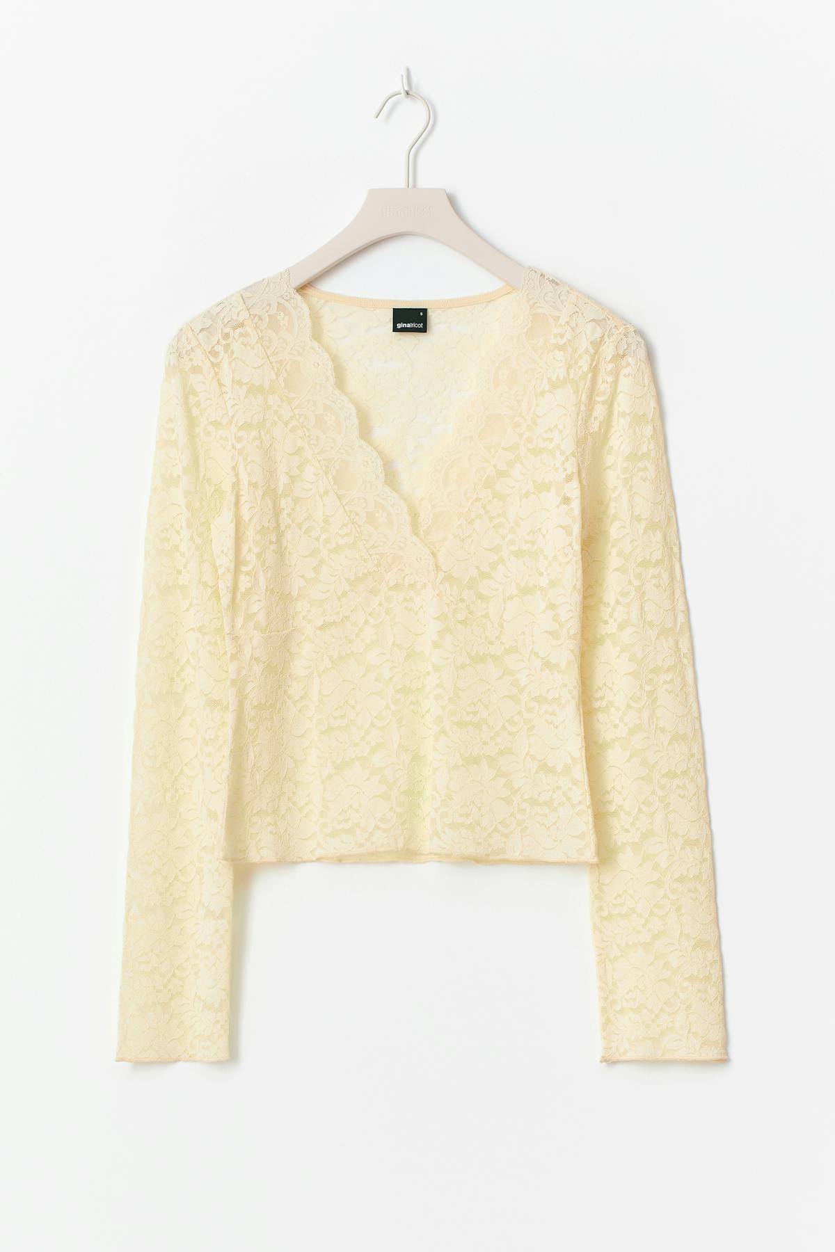 Lace top - Jaune clair