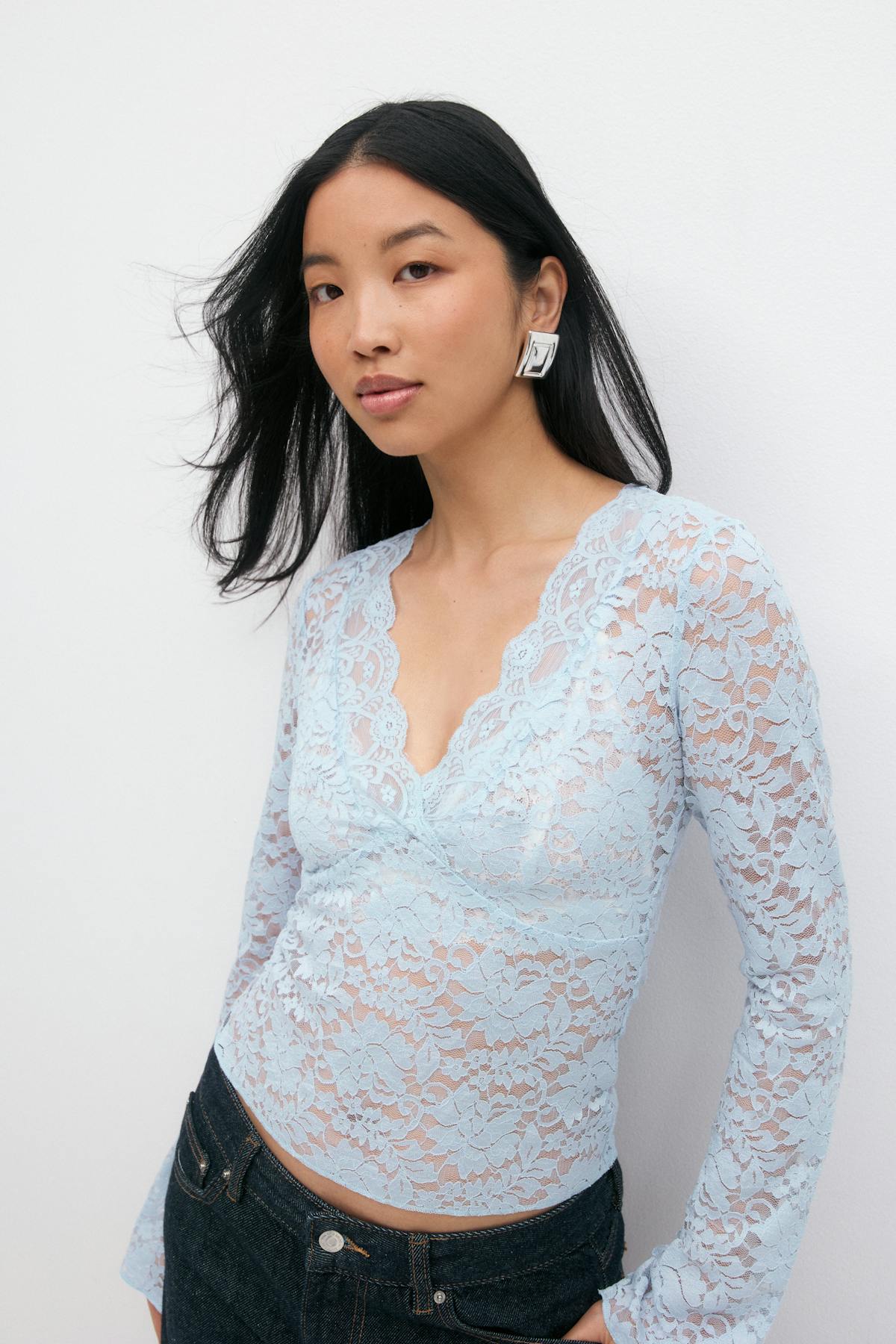Lace top - Bouquet flower