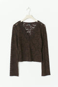 Lace top - Haute red