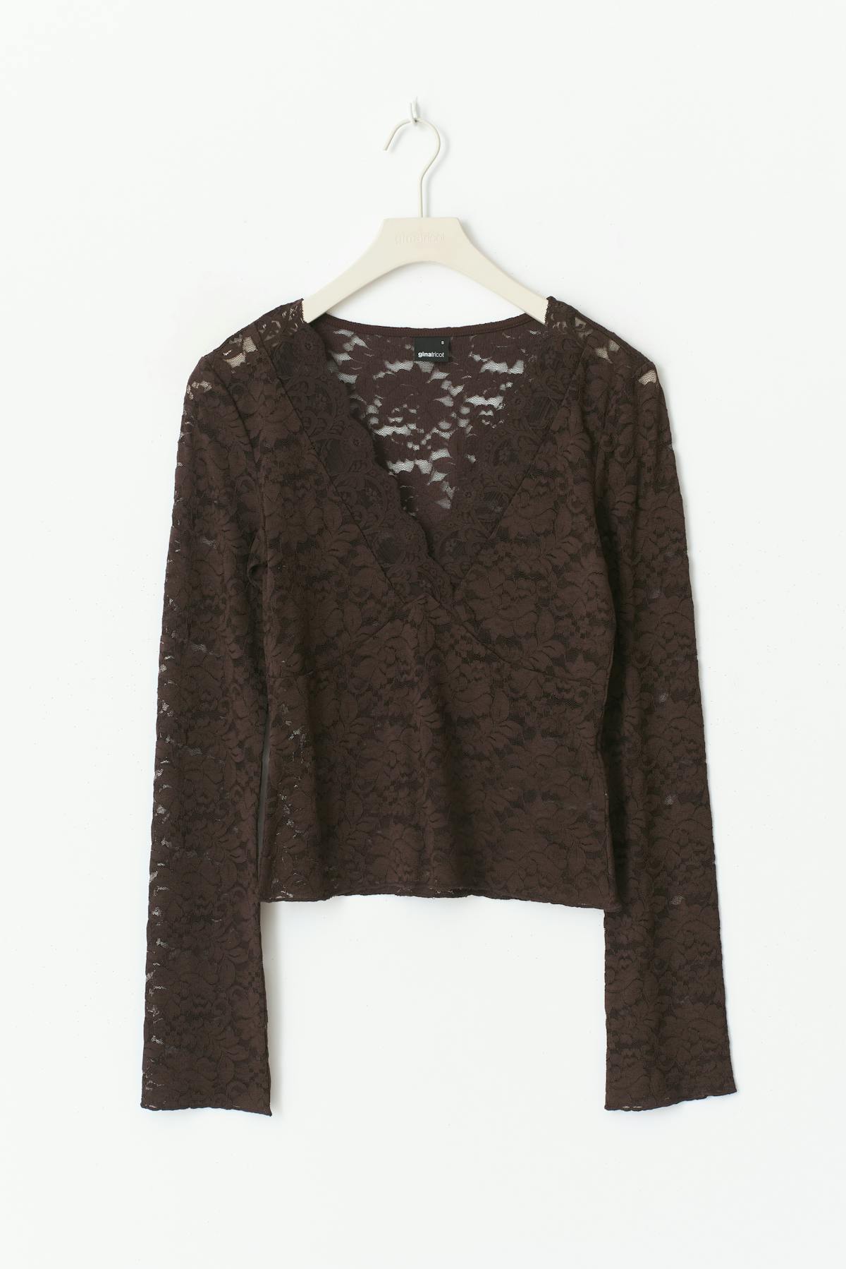 Lace top - Haute red