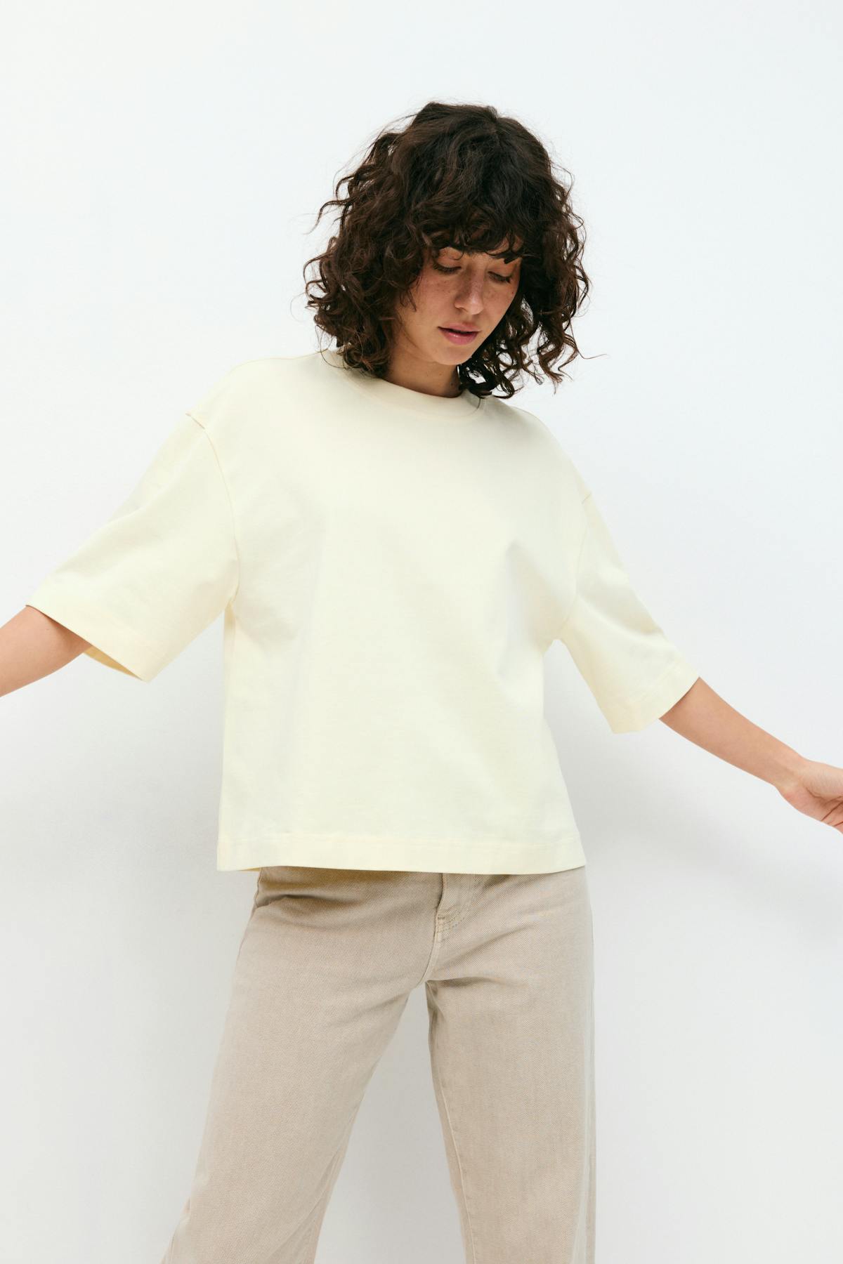 Perfect boxy tee - Aloe wash