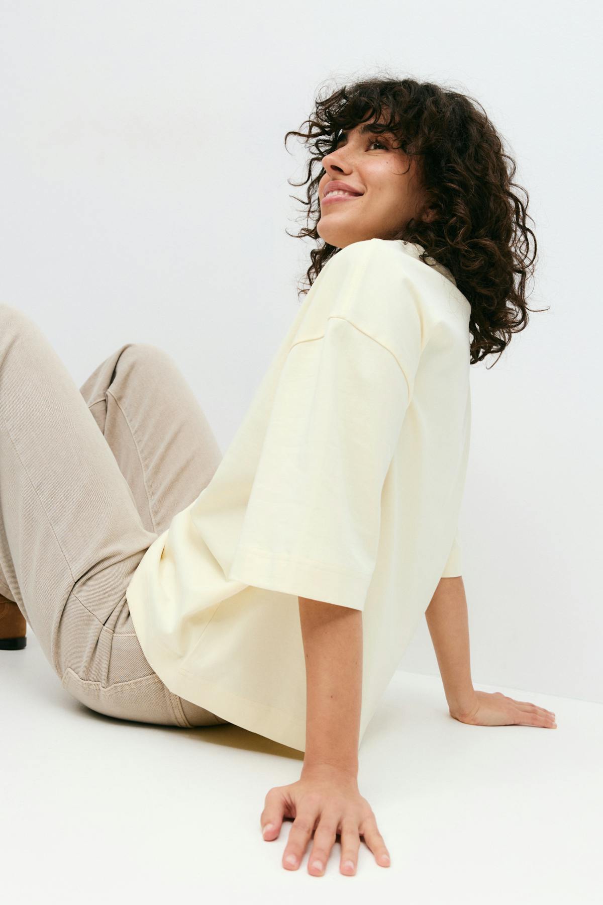 Perfect boxy tee - Aloe wash