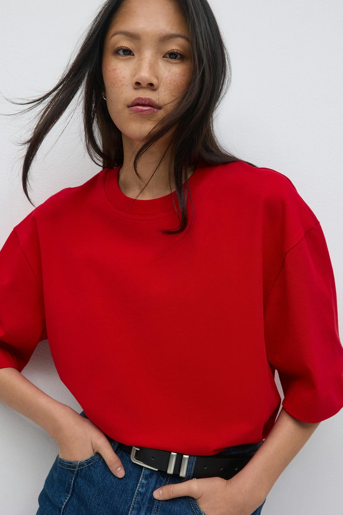 Perfect boxy tee - Aloe wash