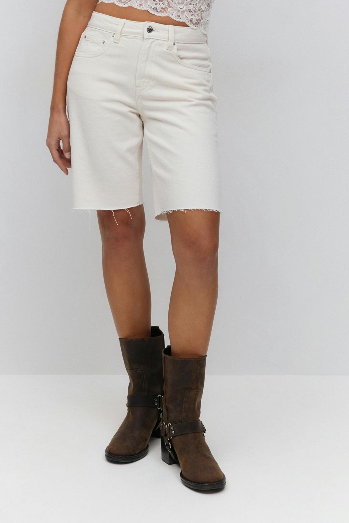 Denim jorts - Mid blue