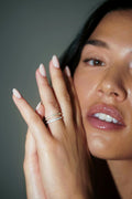 Pave ring - Doré