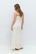 Knitted cotton dress - Blanc cassé