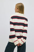 Knitted collar sweater - Multicolore