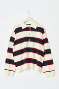Knitted collar sweater - Multicolore