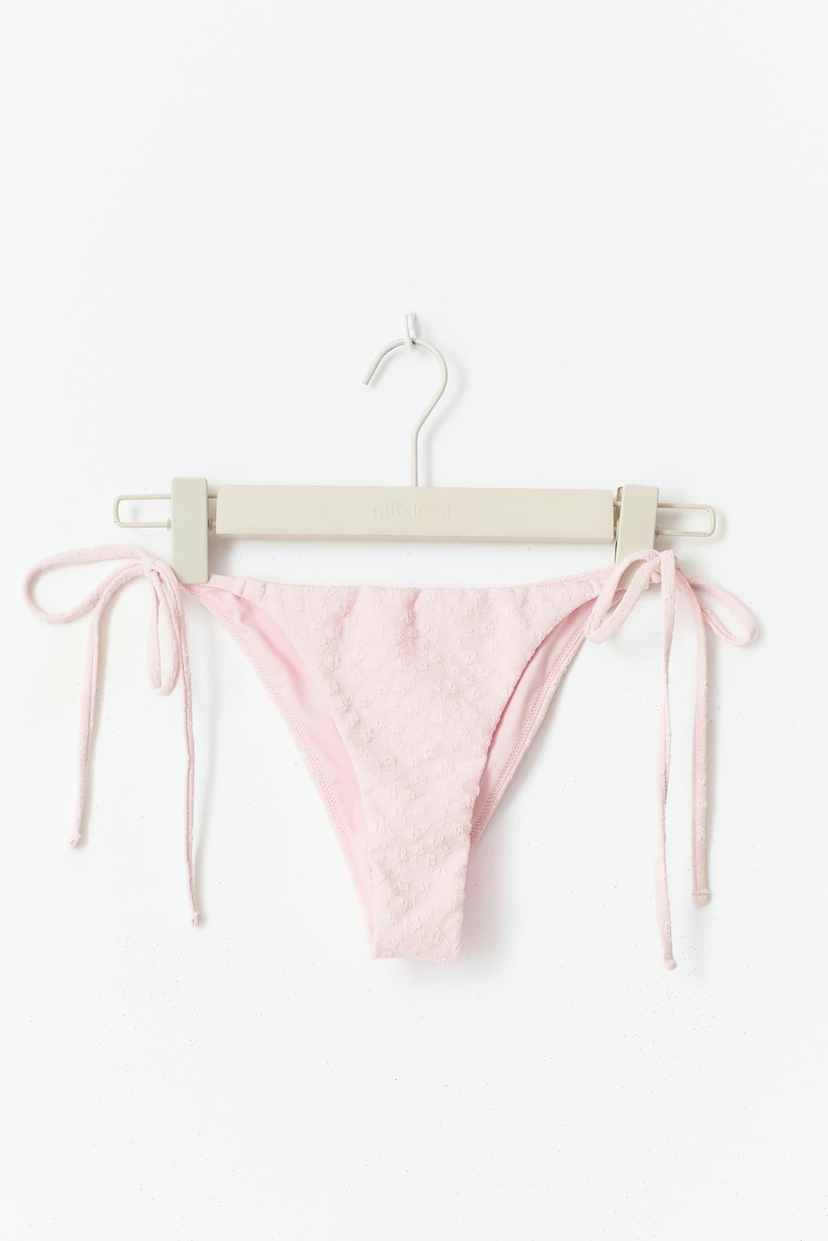 Flower bikini tie brazilian - Rose