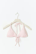 Flower bikini triangle top - Rose