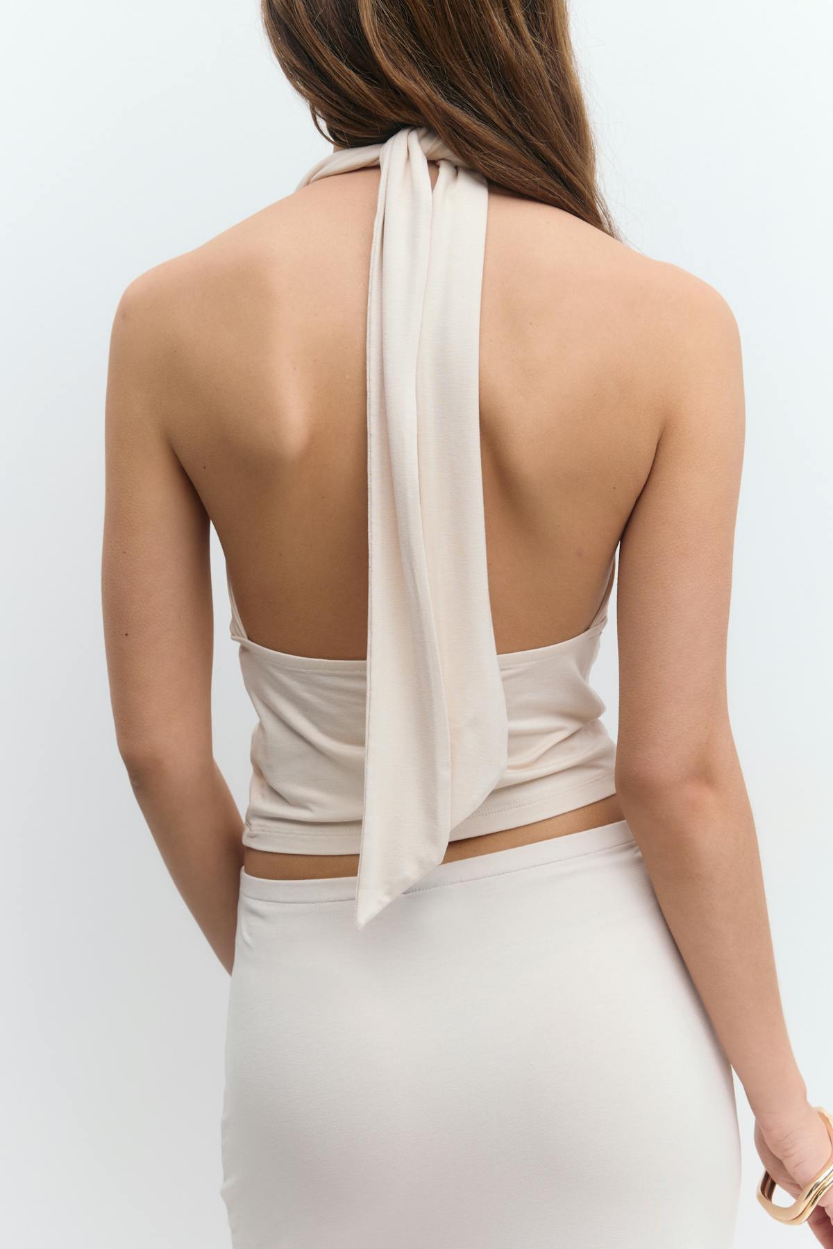 Soft touch halterneck top - Java