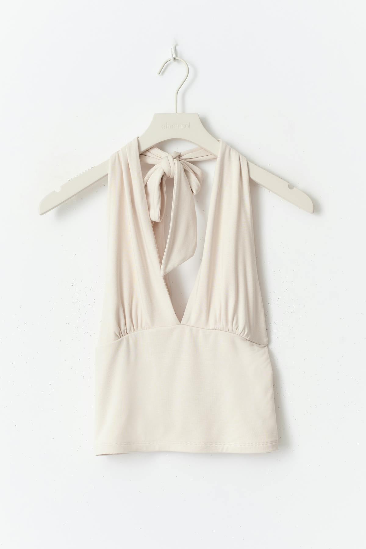 Soft touch halterneck top - Java