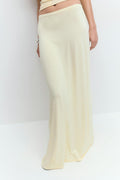 Soft touch maxi skirt - Grey melange