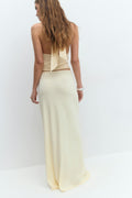 Soft touch maxi skirt - Grey melange