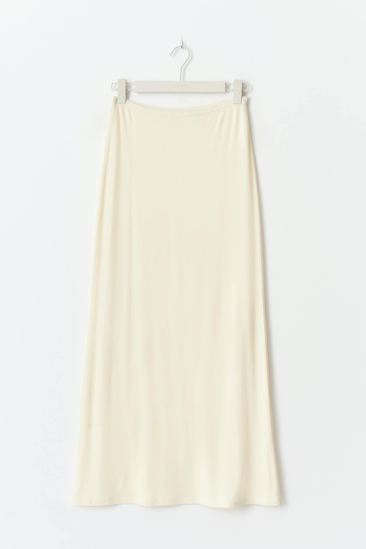 Soft touch maxi skirt - Grey melange