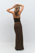 Soft touch maxi skirt - Almond oil