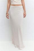 Soft touch maxi skirt - Grey melange