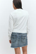 Y lightweight rib jacket - Creme