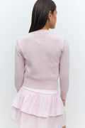 Y lightweight rib jacket - Rose clair
