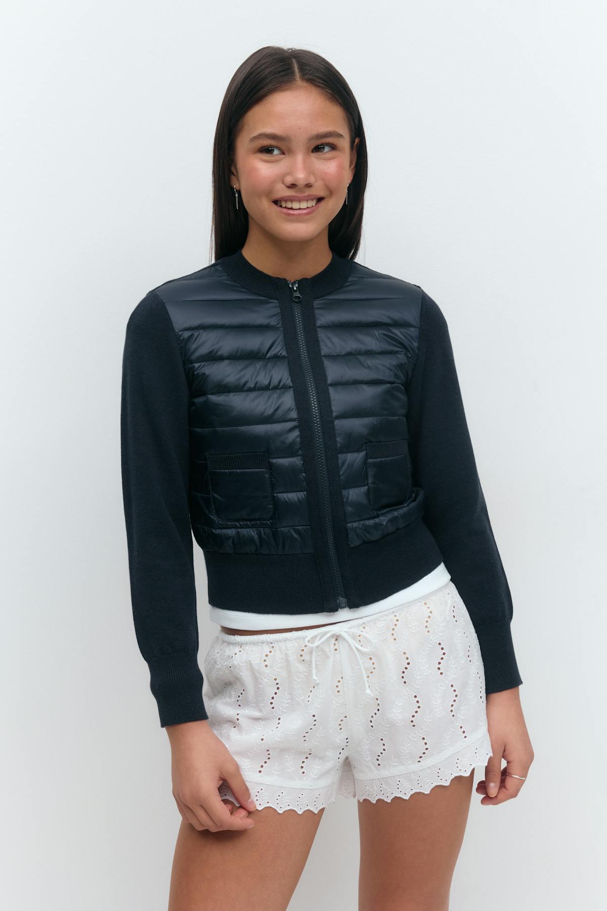 Y lightweight rib jacket - Bleu marine
